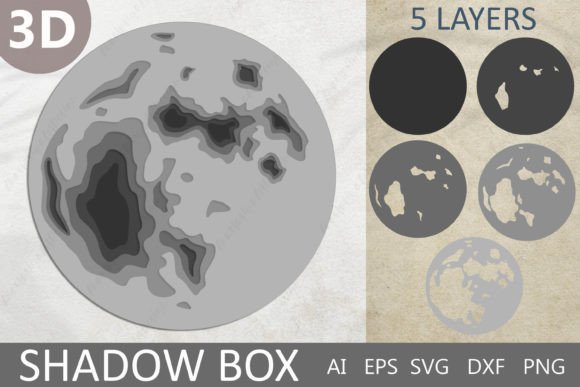 3D Moon SVG for Crafts and Graphics: A Brand Designer’s Perspective