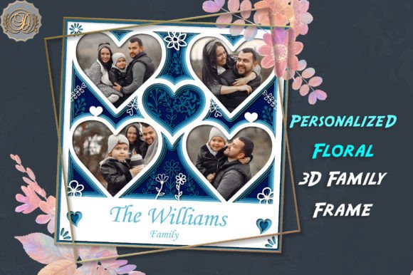 3D Personalized Floral Family Frame SVG Review