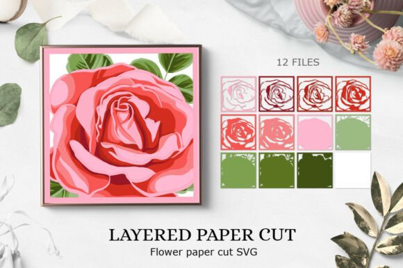 3D Red Rose SVG for Real-World Embroidery Projects