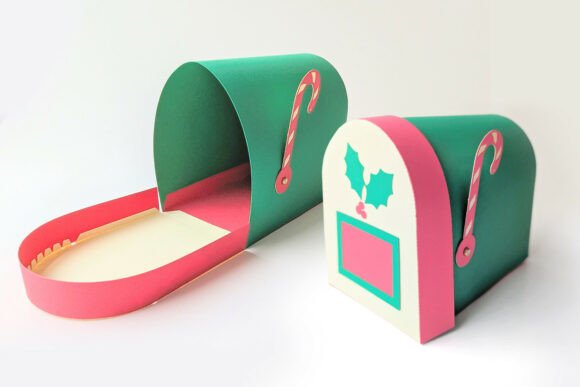 3D SVG Christmas Mailbox for Seasonal Digital Products