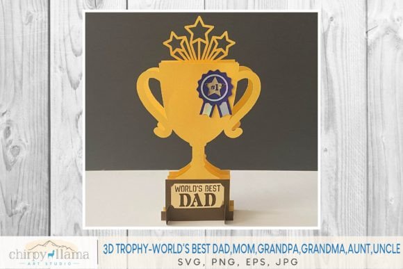 3D Trophy Pop Up: A Versatile 3D SVG Shape for Modern Branding
