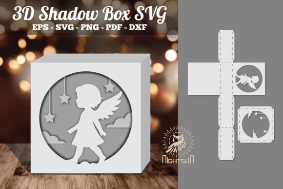 Angel Kids 3D Papercut Shadow Box SVG Review