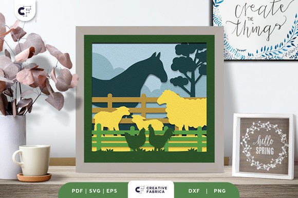 Animal Farm 3D Layered Paper Cut SVG: A Seasonal Graphic Design Asset Worth Considering