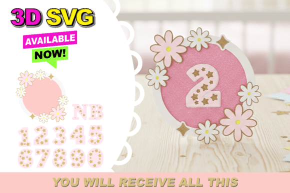 Baby Months Daisies 3D SVG Review for Real Crafting Projects