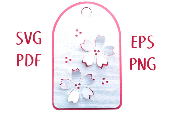 Cherry Blossom 3D SVG Shape for Crafters and Handmade Businesses
