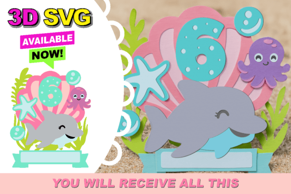 Dolphin Cake Topper 3D SVG Review for Real Projects