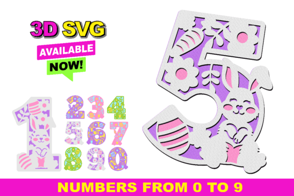 Easter Numbers 3D SVG: A Fresh Design Asset for Spring Campaigns