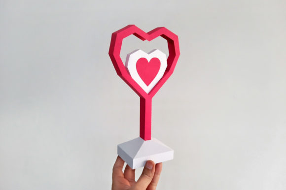 Heart Trophy 3D SVG: A Versatile Shape for Creative Projects