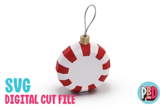 Peppermint Ornament 3D Papercraft Review for Embroidery Projects