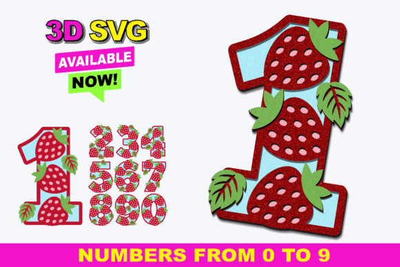 Strawberry Numbers 3D SVG: A Brand Designer’s Review for Shapes and Marketing