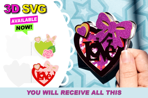 Valentines Day Card 3D SVG Review for Handmade Businesses